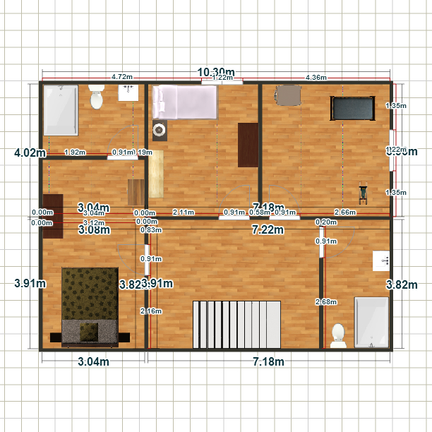 MHS Level Planning 2nd Floor Sketchup Bradley Erickson